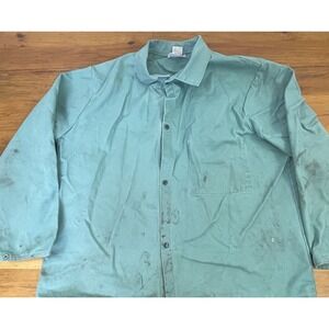 Westex Mens XL FRC Shirt Green Flame Resistant Long Sleeve Work X-Large USA-Made